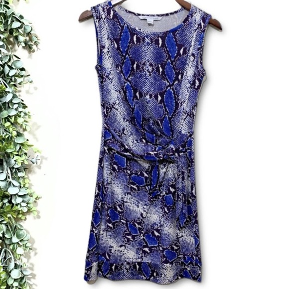 Diane Von Furstenberg Dresses & Skirts - DVF New Della Blue python print dress 4